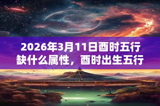 2026年3月11日酉时五行缺什么属性,酉时出生五行缺什么 2026年3月11日酉时五行缺什么属性,酉时出生五行缺什么