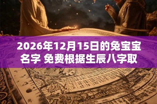 2026年12月15日的兔宝宝名字 免费根据生辰八字取名