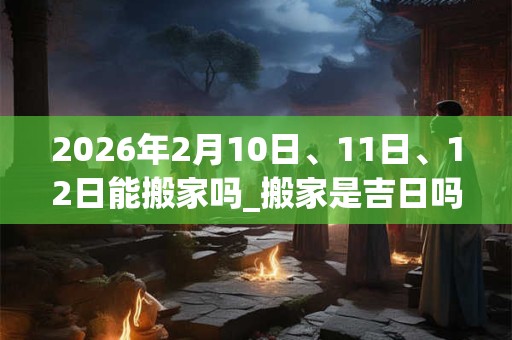 2026年2月10日、11日、12日能搬家吗_搬家是吉日吗