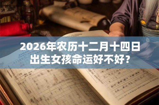 2026年农历十二月十四日出生女孩命运好不好? 2026年农历十二月十四日出生女孩命运好不好?
