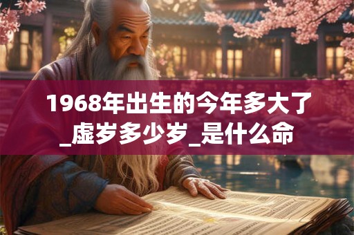 1968年出生的今年多大了_虚岁多少岁_是什么命 1968年出生的今年多大了_虚岁多少岁_是什么命