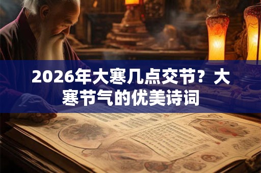 2026年大寒几点交节?大寒节气的优美诗词 2026年大寒几点交节?大寒节气的优美诗词