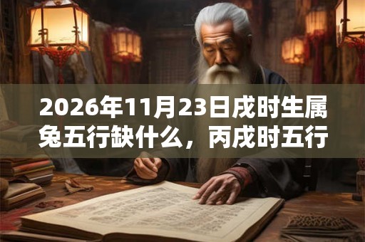 2026年11月23日戌时生属兔五行缺什么，丙戌时五行缺什么
