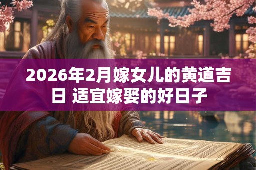 2026年2月嫁女儿的黄道吉日 适宜嫁娶的好日子 2026年2月嫁女儿的黄道吉日 适宜嫁娶的好日子