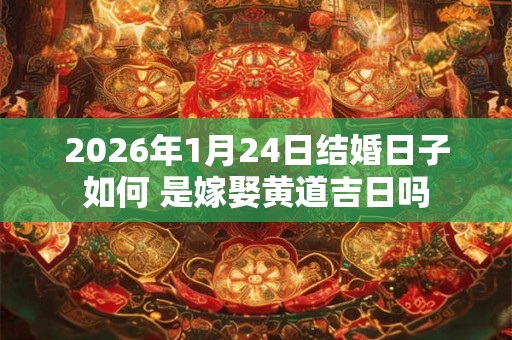 2026年1月24日结婚日子如何 是嫁娶黄道吉日吗