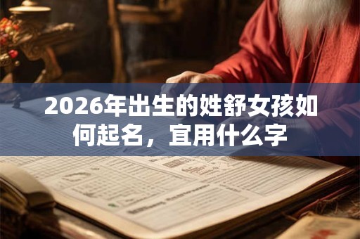 2026年出生的姓舒女孩如何起名,宜用什么字 2026年出生的姓舒女孩如何起名,宜用什么字