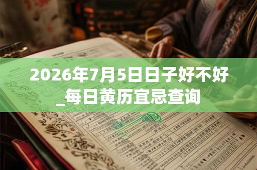 2026年7月5日日子好不好_每日黄历宜忌查询 2026年7月5日日子好不好_每日黄历宜忌查询