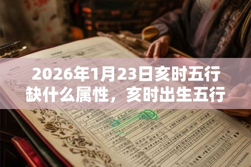 2026年1月23日亥时五行缺什么属性，亥时出生五行缺什么