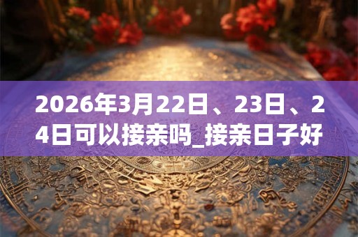 2026年3月22日、23日、24日可以接亲吗_接亲日子好吗 2026年3月22日、23日、24日可以接亲吗_接亲日子好吗