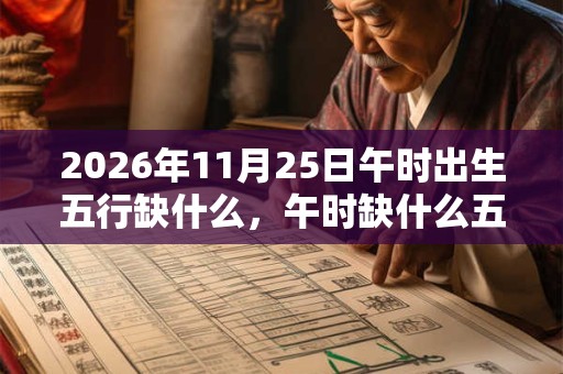 2026年11月25日午时出生五行缺什么,午时缺什么五行 2026年11月25日午时出生五行缺什么,午时缺什么五行