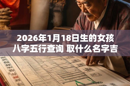 2026年1月18日生的女孩八字五行查询 取什么名字吉利