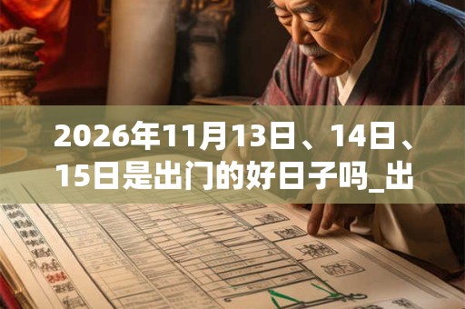 2026年11月13日、14日、15日是出门的好日子吗_出门可以吗 2026年11月13日、14日、15日是出门的好日子吗_出门可以吗