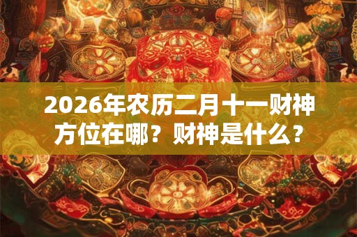 2026年农历二月十一财神方位在哪?财神是什么? 2026年农历二月十一财神方位在哪?财神是什么?