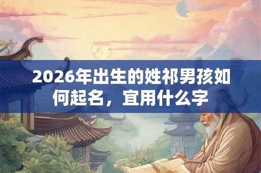 2026年出生的姓祁男孩如何起名，宜用什么字
