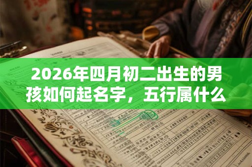 2026年四月初二出生的男孩如何起名字,五行属什么 2026年四月初二出生的男孩如何起名字,五行属什么