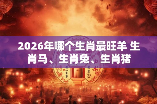 2026年哪个生肖最旺羊 生肖马、生肖兔、生肖猪 2026年哪个生肖最旺羊 生肖马、生肖兔、生肖猪