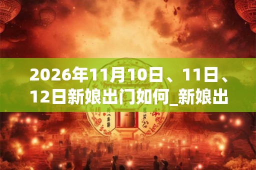 2026年11月10日、11日、12日新娘出门如何_新娘出门是吉日吗
