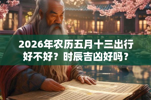 2026年农历五月十三出行好不好?时辰吉凶好吗? 2026年农历五月十三出行好不好?时辰吉凶好吗?