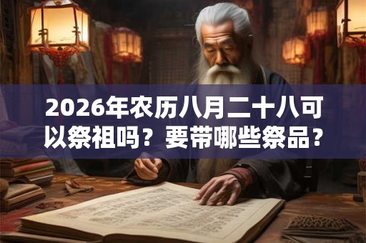 2026年农历八月二十八可以祭祖吗？要带哪些祭品？