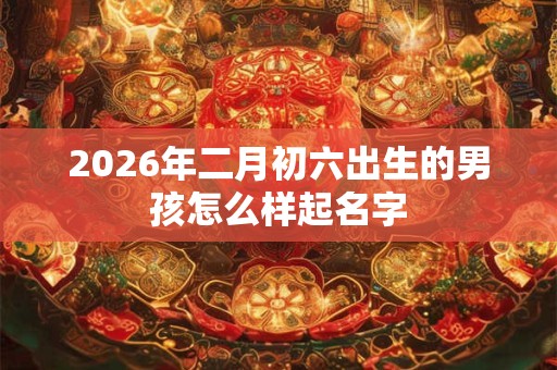 2026年二月初六出生的男孩怎么样起名字