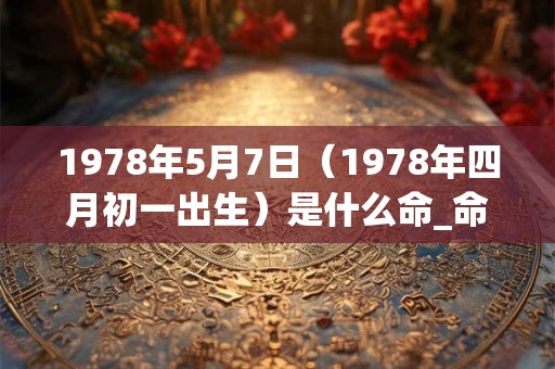 1978年5月7日(1978年四月初一出生)是什么命_命运如何 1978年5月7日(1978年四月初一出生)是什么命_命运如何