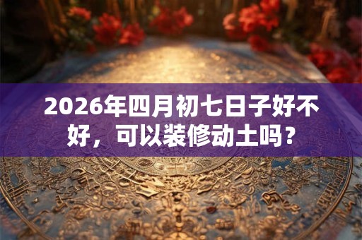 2026年四月初七日子好不好，可以装修动土吗？