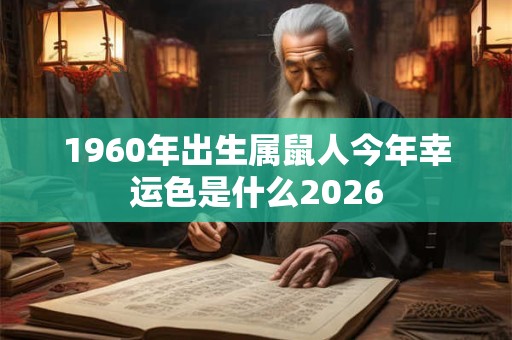 1960年出生属鼠人今年幸运色是什么2026