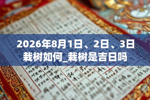 2026年8月1日、2日、3日栽树如何_栽树是吉日吗