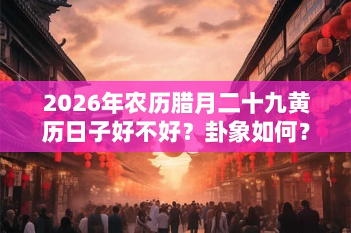 2026年农历腊月二十九黄历日子好不好？卦象如何？