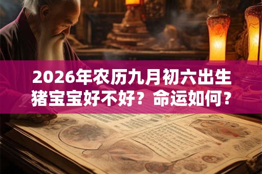 2026年农历九月初六出生猪宝宝好不好?命运如何? 2026年农历九月初六出生猪宝宝好不好?命运如何?