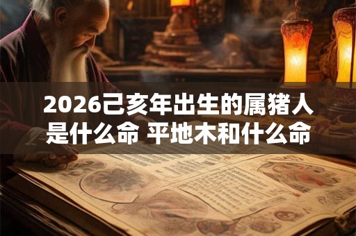 2026己亥年出生的属猪人是什么命 平地木和什么命最配