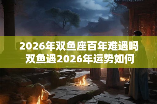 2026年双鱼座百年难遇吗 双鱼遇2026年运势如何