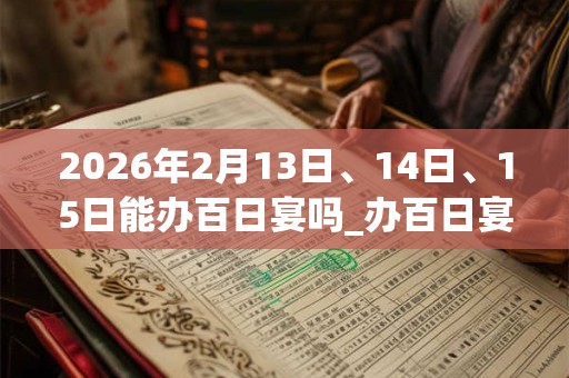 2026年2月13日、14日、15日能办百日宴吗_办百日宴是吉日吗