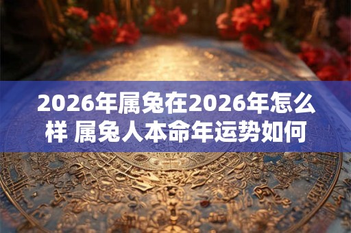 2026年属兔在2026年怎么样 属兔人本命年运势如何
