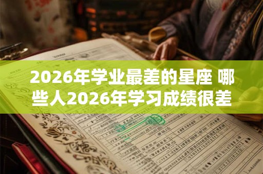 2026年学业最差的星座 哪些人2026年学习成绩很差