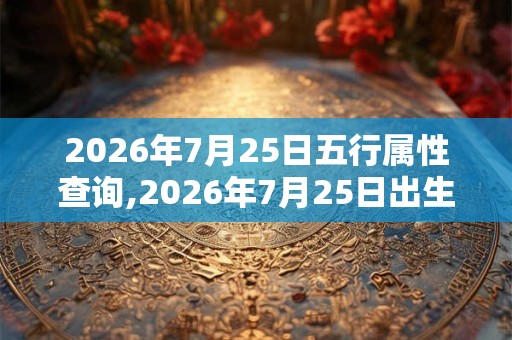 2026年7月25日五行属性查询,2026年7月25日出生五行属什么