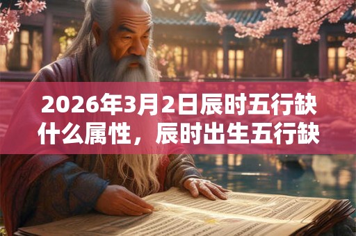 2026年3月2日辰时五行缺什么属性，辰时出生五行缺什么