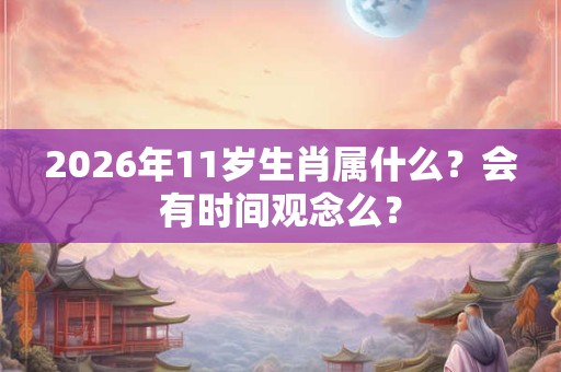 2026年11岁生肖属什么？会有时间观念么？