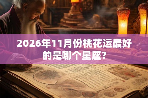 2026年11月份桃花运最好的是哪个星座？