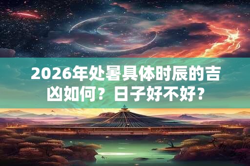 2026年处暑具体时辰的吉凶如何？日子好不好？