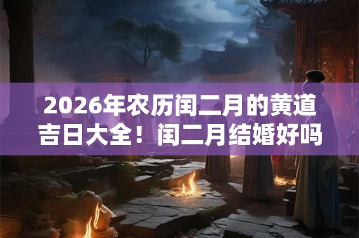 2026年农历闰二月的黄道吉日大全！闰二月结婚好吗