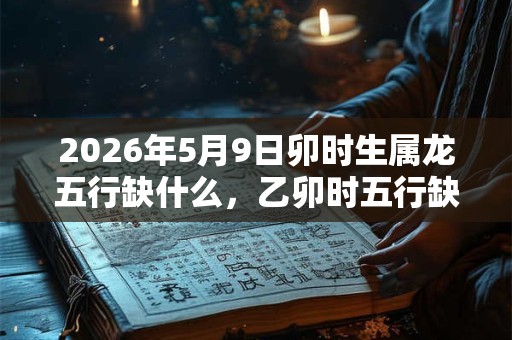 2026年5月9日卯时生属龙五行缺什么，乙卯时五行缺什么