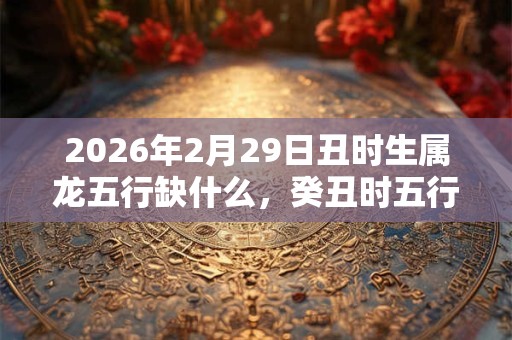 2026年2月29日丑时生属龙五行缺什么，癸丑时五行缺什么