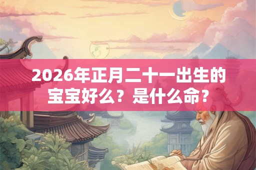 2026年正月二十一出生的宝宝好么？是什么命？