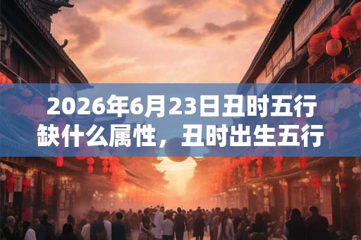 2026年6月23日丑时五行缺什么属性，丑时出生五行缺什么