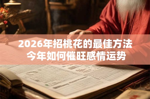 2026年招桃花的最佳方法 今年如何催旺感情运势