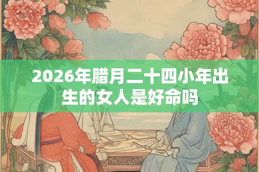 2026年腊月二十四小年出生的女人是好命吗