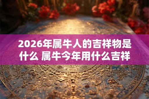 2026年属牛人的吉祥物是什么 属牛今年用什么吉祥物旺运势