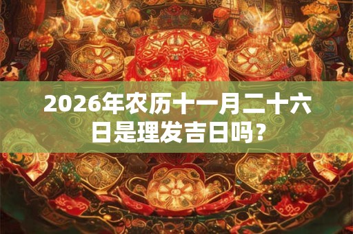 2026年农历十一月二十六日是理发吉日吗？
