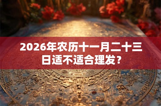 2026年农历十一月二十三日适不适合理发？